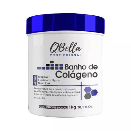 Banho de colágeno QBELLA COLLAGEN 1kg