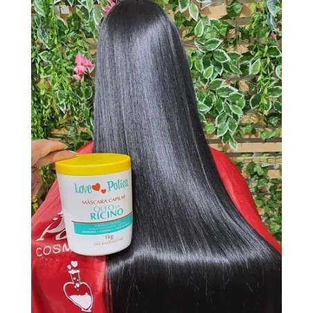 Jaborandi Vitamin E Ricino Castor Oil Capillary Treatment Mask 1Kg - Love Potion