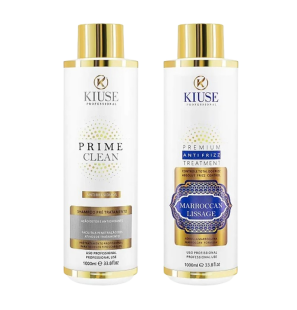 KIT Keratin Marroquina Kiuse Cosméticos, 2*1L