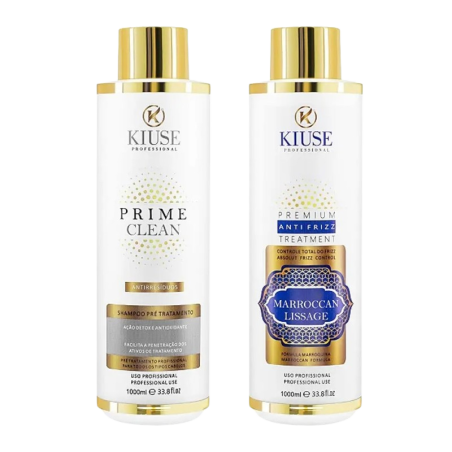 KIT Keratyna Marroquina Kiuse Cosméticos, 2*1L