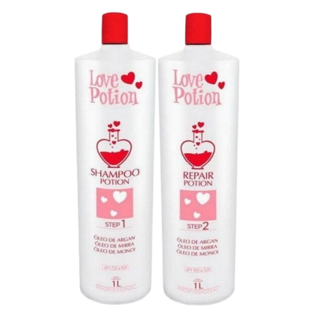 Love Potion repair potion 1L step1, and 1L shampoo
