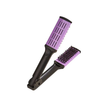 Professional hair straightening brush