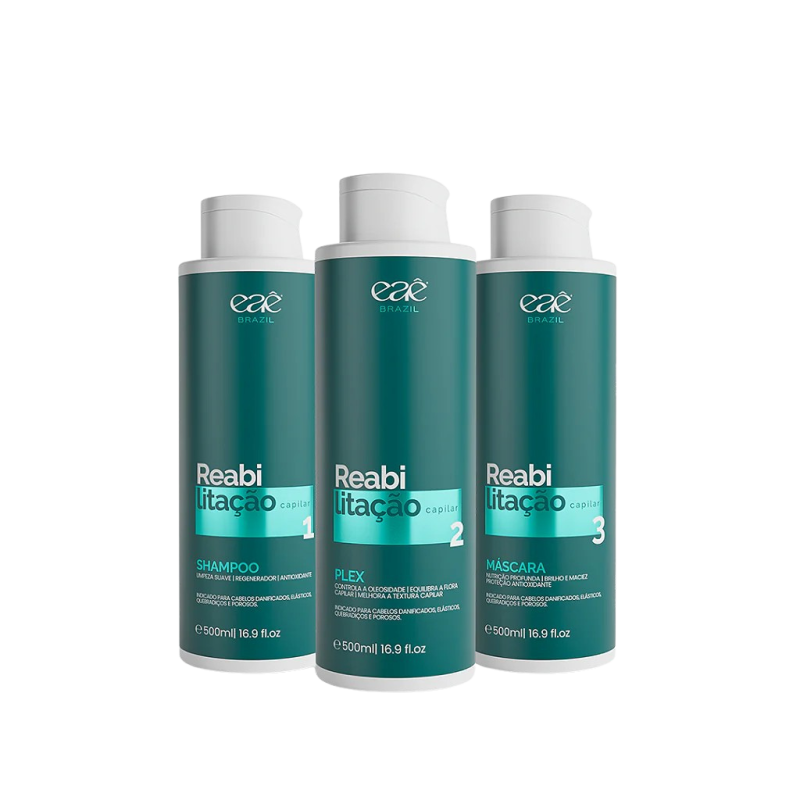 Kit Reabilitação Capilar Home Care 500ml - Eaê Brazil