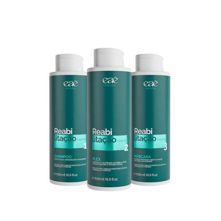 Kit Reabilitação Capilar Home Care 500ml - Eaê Brazil