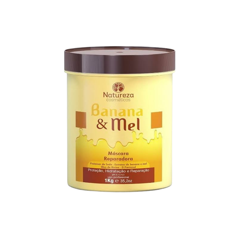 Banana & Mel 1L – Natureza Cosméticos