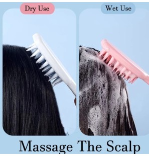 Peigne pour laver le cuir chevelu et les cheveux