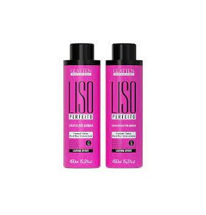 Teilen: Zu den Wünschen hinzufügen Glatten Kit Liso Perfeito - 450ml - (Schritt 1 und 2)