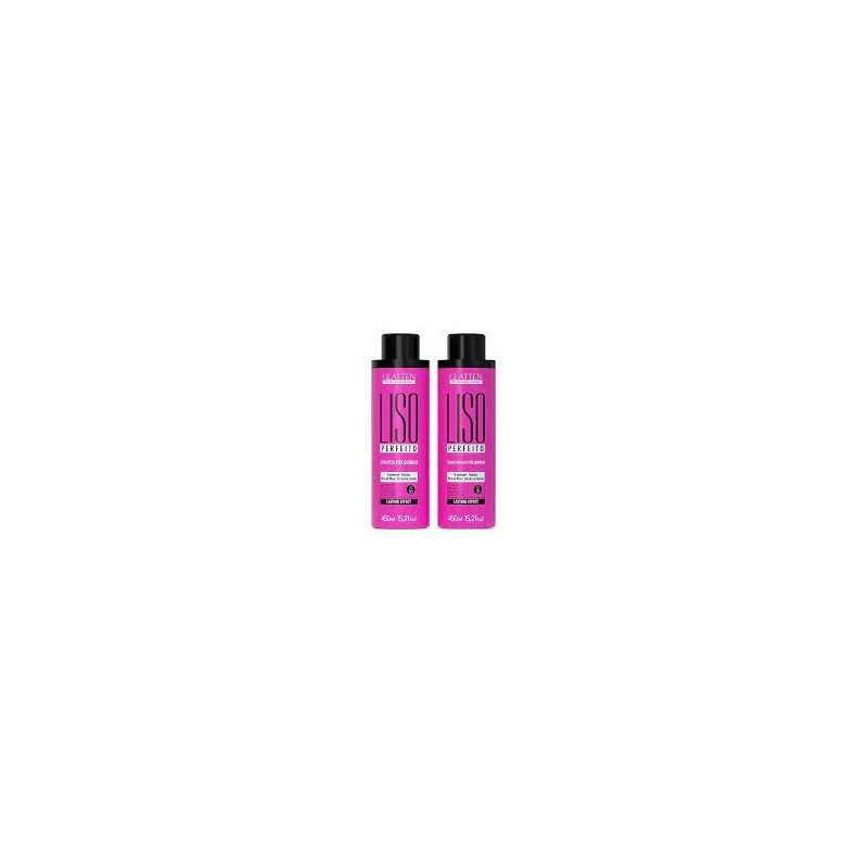 Teilen: Zu den Wünschen hinzufügen Glatten Kit Liso Perfeito - 450ml - (Schritt 1 und 2)