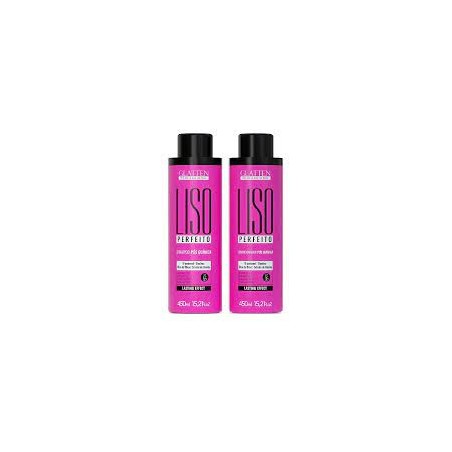 Teilen: Zu den Wünschen hinzufügen Glatten Kit Liso Perfeito - 450ml - (Schritt 1 und 2)