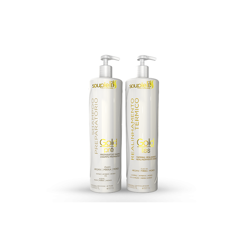 Keratin SoupleLiss Gold Liss Kit 2 x 1000 ml