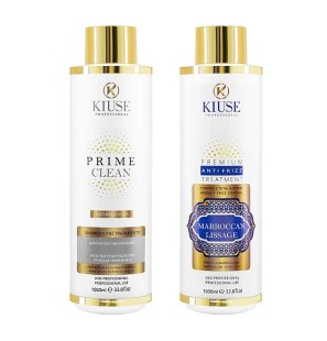 KIT Keratin Marroquina Kiuse Cosméticos, 2*1L