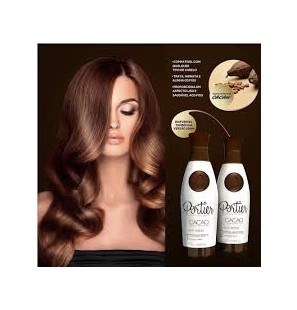 KITTY PORTIER KERATIN CACAO MASCARA CONDICIONANTE ANTI AGING (Step1, Step 2) 1L