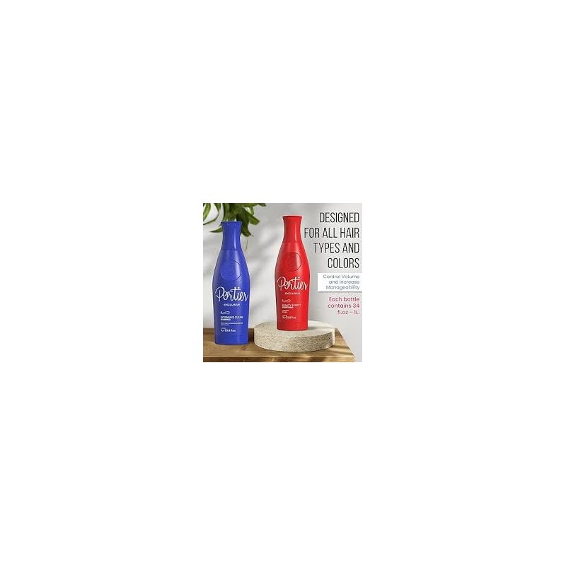 Kit Portier Exclusive Progressive Controla Volume Reduz Frizz 2x1L