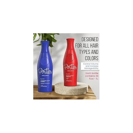 Kit Portier Exclusive Progressive Controla Volume Reduz Frizz 2x1L