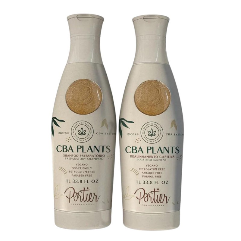 Portier Hair Realignment CBA Plants Shampoo 1000ml/33.81 fl.oz Hair Alignment 1000ml/33.81 fl.oz