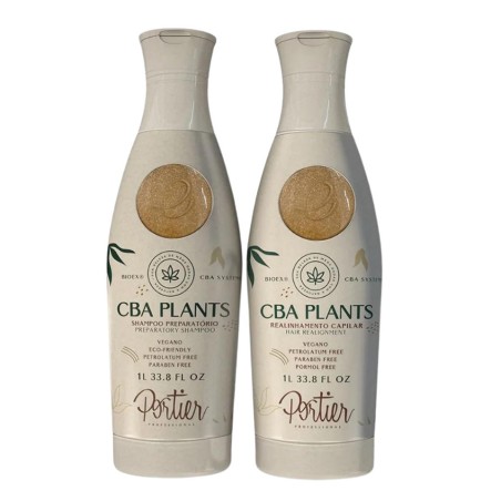 Portier Hair Realignment CBA Plants Shampoo 1000ml/33.81 fl.oz Hair Alignment 1000ml/33.81 fl.oz