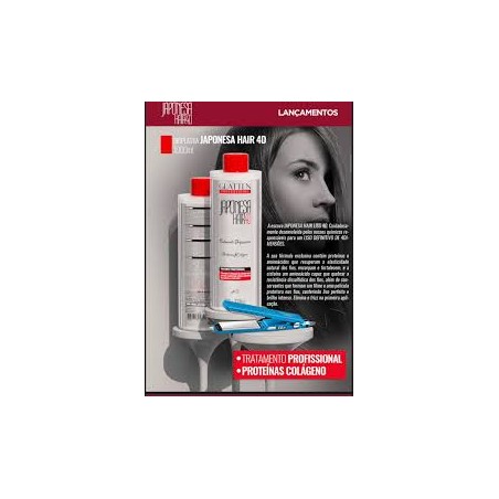 Glatten Japonesa Hair 4D - Dauerhafte Glättung durch progressive Glättungsbürste