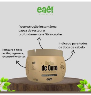 Gold Botox Banho De Ouro 500gr - Eaê Kozmetik