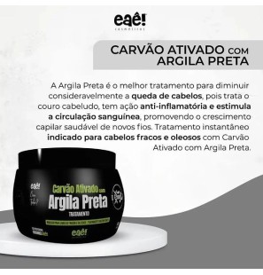 Detox-Maske Aktivkohle 500g - Eaê! Kosmetik