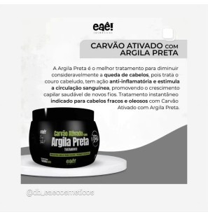 Detox-Maske Aktivkohle 500g - Eaê! Kosmetik