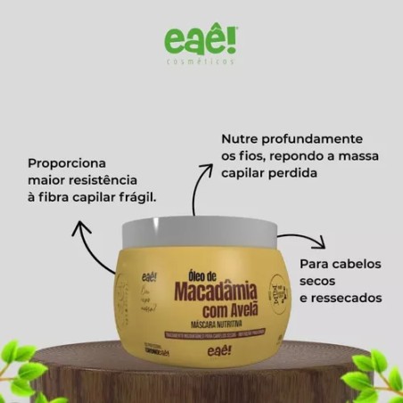 Macadamia mit Haselnuss 500g - Eaê! Kosmetik