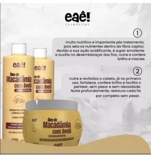 Macadâmia Avec Noisette 500g - Eaê! Cosmétiques