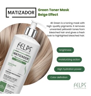 Renk 4K TONNING MASKELERİ BL YEŞİL 500ml